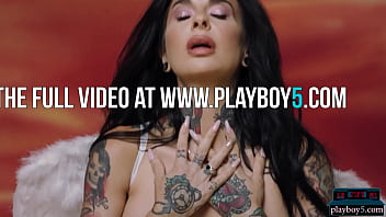 Preview 3 of Eva Bonilla - Playboy5.com - Busty MILF Joanna Angel shows her luscious body with tattoos for Playboy