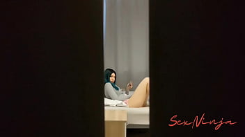 Preview 2 of Ledyboy Xxx Sleeping Video - I&#039_m Hiding in the Closet to Prank my Step Sister but She starts Masturbating
