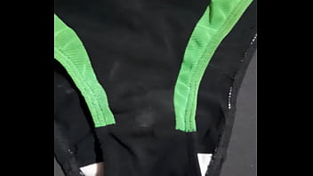 Preview 1 of August Ames 2018 Porn - Calzon negro con verde