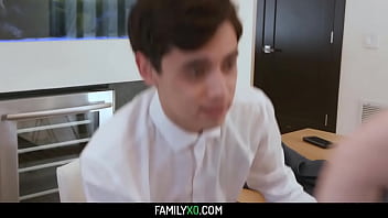 Preview 1 of Hustler Mom - Lucky stepbrother lose his virginity before his prom night with petite stepsister Melody Marks