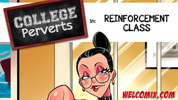 Preview 1 of On Hole - A very hot teacher and crazy about sex! Pervert Sex Toons