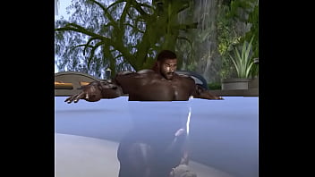 Preview 1 of Rub Pussy Man - big tittied white wife gets fucked poolside by huge duane brown