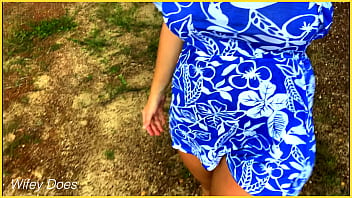 Preview 1 of Cogida Frente Al Esposo - I got caught making a video fully nude in public by a runner