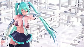 Preview 1 of Bbc Turkish Zenci - Hatsune Miku dance only for her fans!