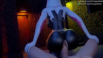 Preview 4 of Huge Cum Swallows - spider-gwen (marvel) by bouquetman