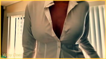 Preview 1 of Xxx Videos Janwar Girl Com - PREVIEW-Wet business shirt try on