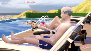 Preview 2 of Www Com Xx Video Hdenglish - [TRAILER] MARIE ROSE AND OLDER MAN IN PUBLIC PLACE