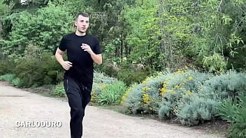 Preview 1 of 10 Yea Xxx Boys And Girls Full - Zuzu Sweet stops an athlete to fuck him in the park in public,  cum in mouth - Carlo Duro