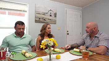 Preview 1 of Munmun Dutta Fuck - StepMom seduces Big Cock StepSon While StepDad is Clueless Taking Call from work