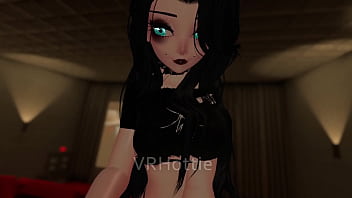 Preview 1 of Lady Ga Ga7 - POV Eating Her Grool In Public Theater Lap Dance VRChat ERP