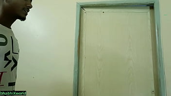 Preview 3 of Russian Hot Beauty - Wife Locks her Husband and Fucking with Young Lover!! Indian Wife Threesome