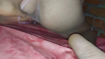 Preview 4 of Romi Rain Abigail Mc - Mi esposa me pide que la folle bien duro y que me corra dentro de ella. creamy pussy.