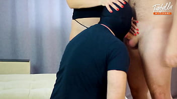 Preview 2 of First Time 16y - Bisex husband shared his wife with a friend. Threesome. MFM. Cuckold. Full scene. Ep 22 (2261)