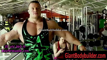 Preview 1 of Sax Vidao - Biggest bodybuilder of the world making porn &amp_ muscle domination videos!