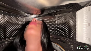 Preview 4 of Intimate Bollywood - Stepson fucked Stepmom while she in inside of washing machine. Anal Creampie