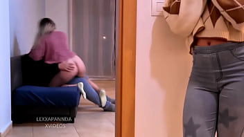 Preview 1 of Japan Mum Sex Boss - Que rico cuando mi hermanastra folla con mi novio en el sofa y yo los puedo ver