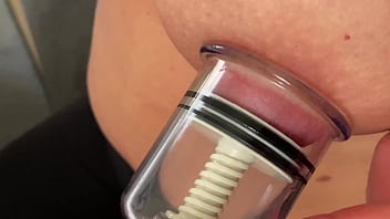 Preview 2 of Kelly Hart Shaving - Pumping and Sucking hard my Pierced Nipples