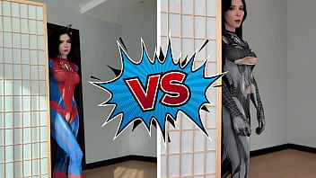 Preview 1 of Tamil Village Anty Bath Vidors - Passionate Spider Woman vs Anal Fuck Lover Black Spider-Girl!