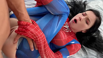 Preview 4 of Tamil Village Anty Bath Vidors - Passionate Spider Woman vs Anal Fuck Lover Black Spider-Girl!
