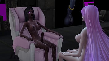 Preview 4 of Sona Anty - shemale getting foot massage sims 4