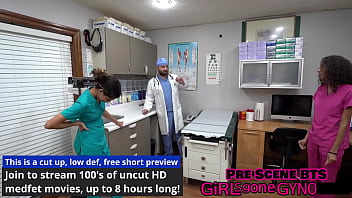 Preview 2 of Br Rj - Nurses Get Naked &amp_ Examine Each Other While Doctor Tampa Watches! &quot_Which Nurse Goes 1st?&quot_ From GirlsGoneGyno  Reup