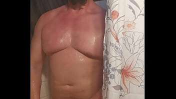 Preview 3 of Suney Leyoun - Playing with my cock in the shower