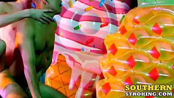 Preview 4 of Sissy Street Whore - Latino twink Antonio fed cock by Grayson before bareback