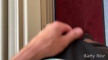Preview 1 of Anal Socks Hd - Public sex in a train toilet while other people are waiting in line
