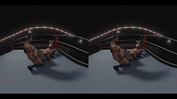 Preview 1 of Barreze Monstar Cook - WWE reverse spitroast (ass-to-ass) threesome with Liv Morgan and Alexa Bliss