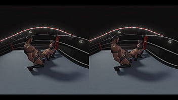 Preview 4 of Barreze Monstar Cook - WWE reverse spitroast (ass-to-ass) threesome with Liv Morgan and Alexa Bliss