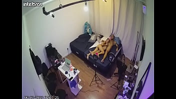 Preview 1 of Sleeping Steps By Home - Hidden camera records little gluttonous slut giving blowjob to horny roommate