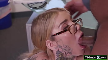 Preview 3 of Muslims Xvideo Porn - TS boss Gracie Jane makes a guy suck her cock
