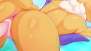 Preview 3 of Knotty Porn Dog - renamon-rave dancing all nigth
