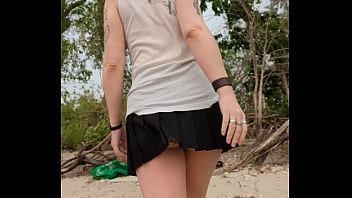 Preview 1 of Girl Sleep Pron - Teasing at the beach
