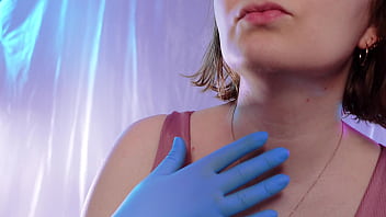 Preview 3 of Seal Tootne Wali Hd Bf - ASMR nitrile medical gloves face touch SFW video by Arya Grander