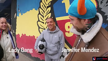 Preview 1 of Top List - Soccer hooligans Lady Gang &amp_ Jennifer Mendez insane orgy