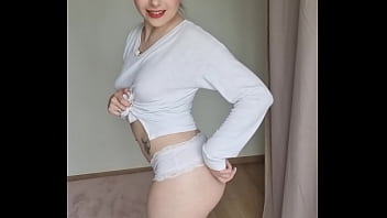 Preview 2 of Movie 777 - Luna Rival White pull and panties