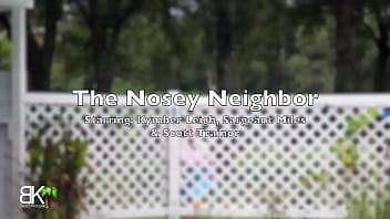 Preview 1 of Insest Argentinian - The Nosey Neighbor Gets What&#039_s Coming To Her!