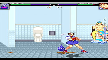Preview 2 of Makes Son Eat His Own Cum - Mugen enemaslime vs Sakura and A.K.F.G.Z