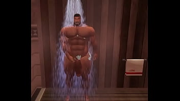 Preview 3 of Milf Noise - watching handsome chris chester shower: made me cum