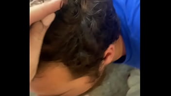 Preview 3 of Brenda Love - T-Girl fucks her boyfriend&#039_s face &amp_ makes him suck her dick to prove his love