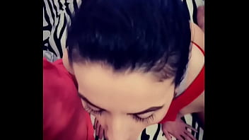 Preview 4 of Kim Karsayan - When she&#039_s on her period,  she sucks his cock until it releases creamy sperm