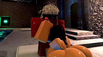 Preview 2 of Blackon Blonede - Roblox Sex Episode 2