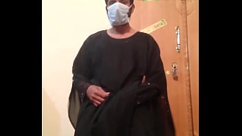 Preview 1 of Bangkok Gogo Bar Thai - Hot Pakistani gay boy masturbating with Hot black gown with dancing