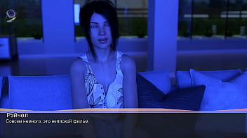 Preview 3 of Mother Fuck Nieghbor - Watching adult movie with stepsister ends with happy ending