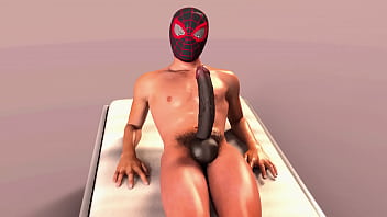 Preview 1 of Amber Cheat - Spider Man Miles Morales Big Black Cock