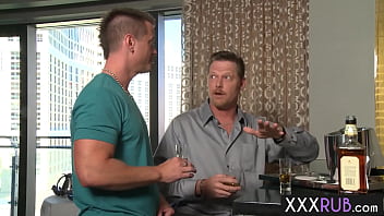 Preview 1 of Indan Shemal - Lucky stud guys Eric Masterson and Dick Chibbles enjoyed blowjob by wet blonde MILF masseuse Vanessa Cage