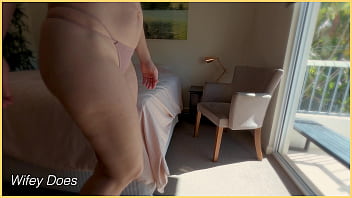 Preview 2 of Xxx Hot In Jim - Wifey tries on different types of panties