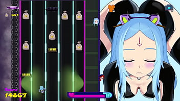 Preview 1 of Lucy Cat Footjob - Riding to Bounce city (run #2)