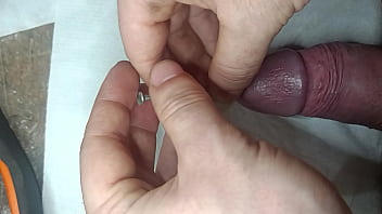 Preview 1 of Lactacting Lesbian - Dick nailed (pierced cock)